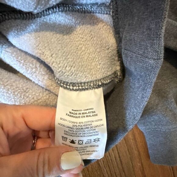 Nike fleece hoodie pullover dark grey size small - Picture 7 of 12